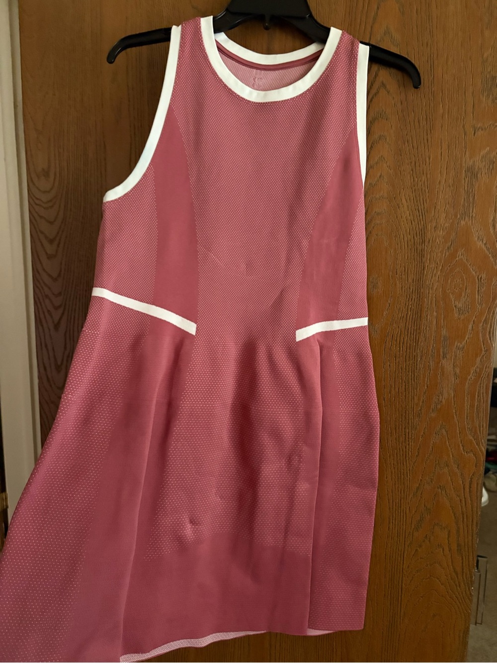 Sweaty Betty Pink Mesh Trim Sleeveless Dress
